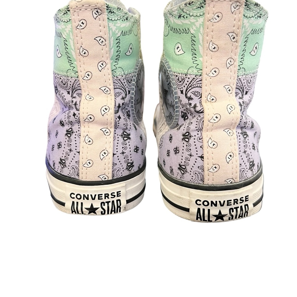 Converse Chuck Taylor All Star High-Top Pastel Bandana Sneaker Womens Paisley - Picture 4 of 13